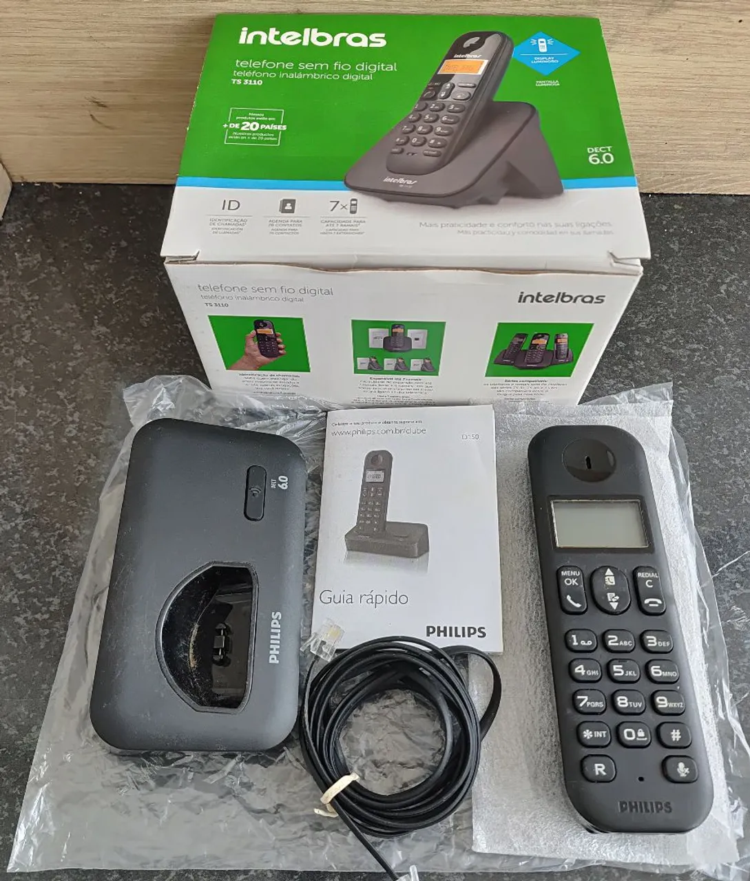 Telefone Sem Fio Digital Philips TS 3110