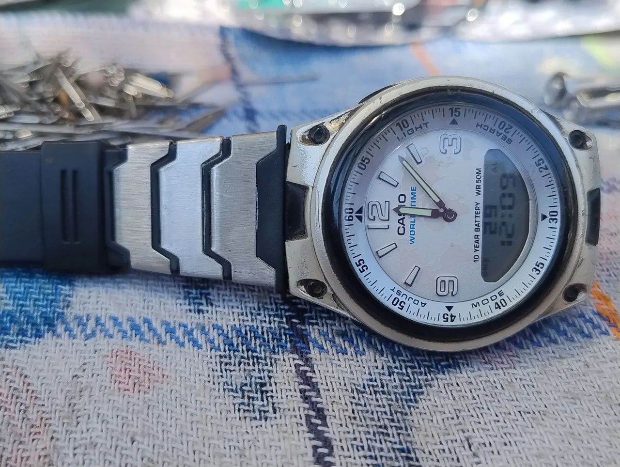 Relógio Casio Original Hora Mundial  - Foto 4