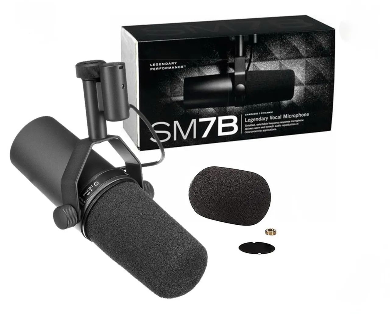 Microfone Vocal Studio Recording SM7B - Novo - Foto 2