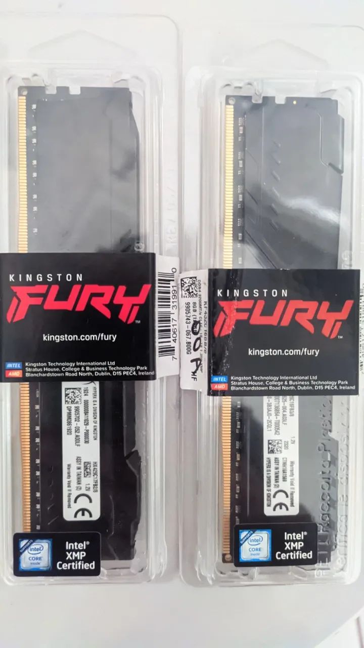 Memória RAM HyperX Fury DDR4 16GB 2933MHZ 