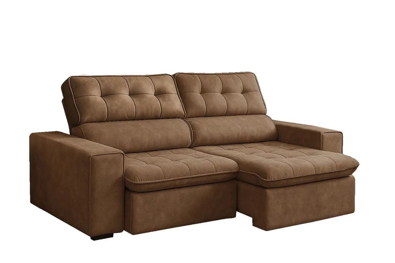 Estofado Retrátil e Reclinável NOBUCK ou couro sintético Sofás e