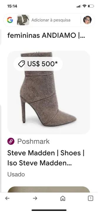 bota NOVA ed limitada steve madden cristais brilho cravejada prata prateada - Foto 3