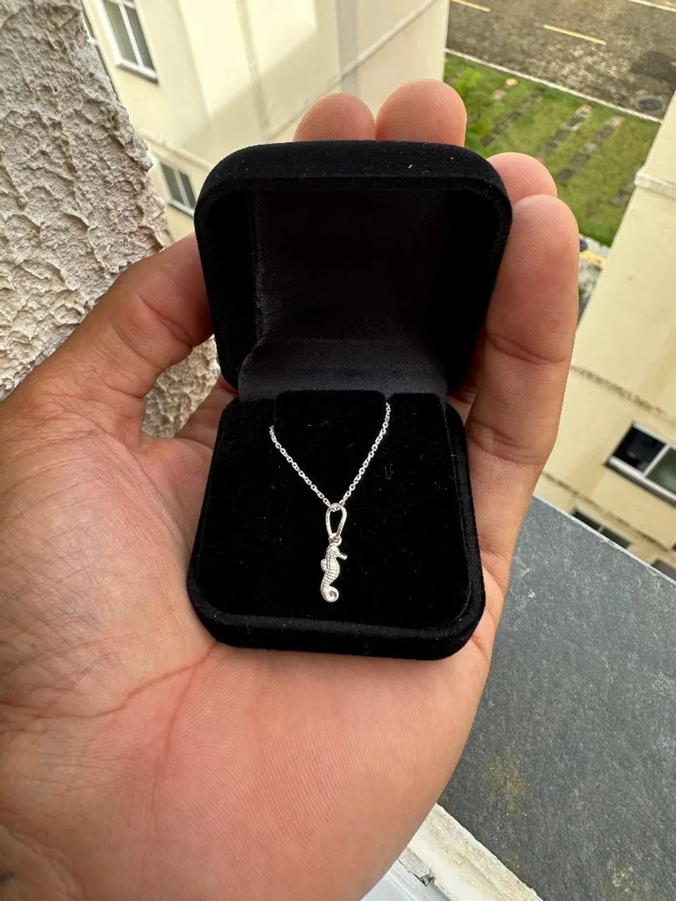 Colar de prata com pingente - Prata 925k