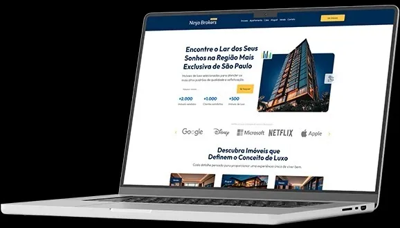 Site Profissional para Imobiliária com Sistema de Imóveis Integrado