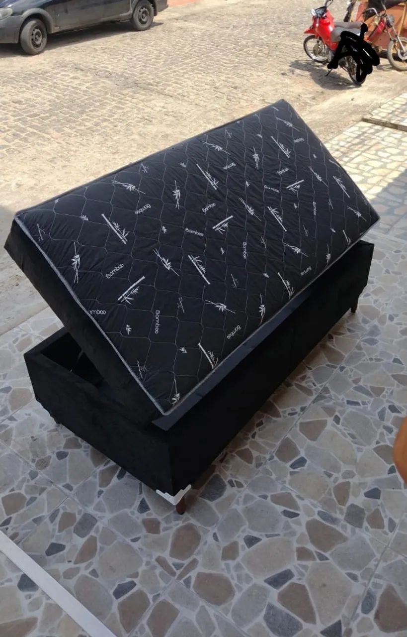Cama box baú solteiro 