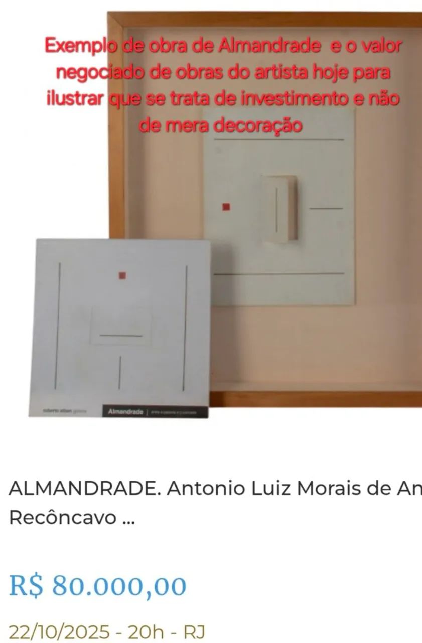 Almandrade. Sem moldura. Geométrico. Exclusivo P.A - Foto 4