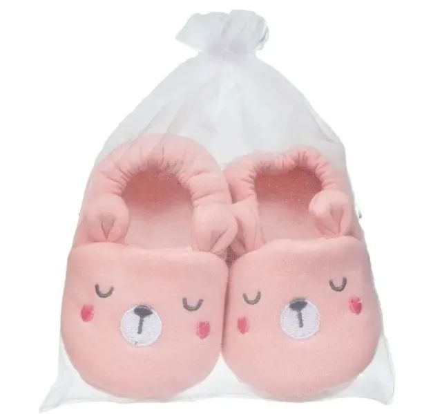 Pantufa Rosa Calçado Para O Frio 12 A 18 Meses Buba Antiderrapante - Foto 4