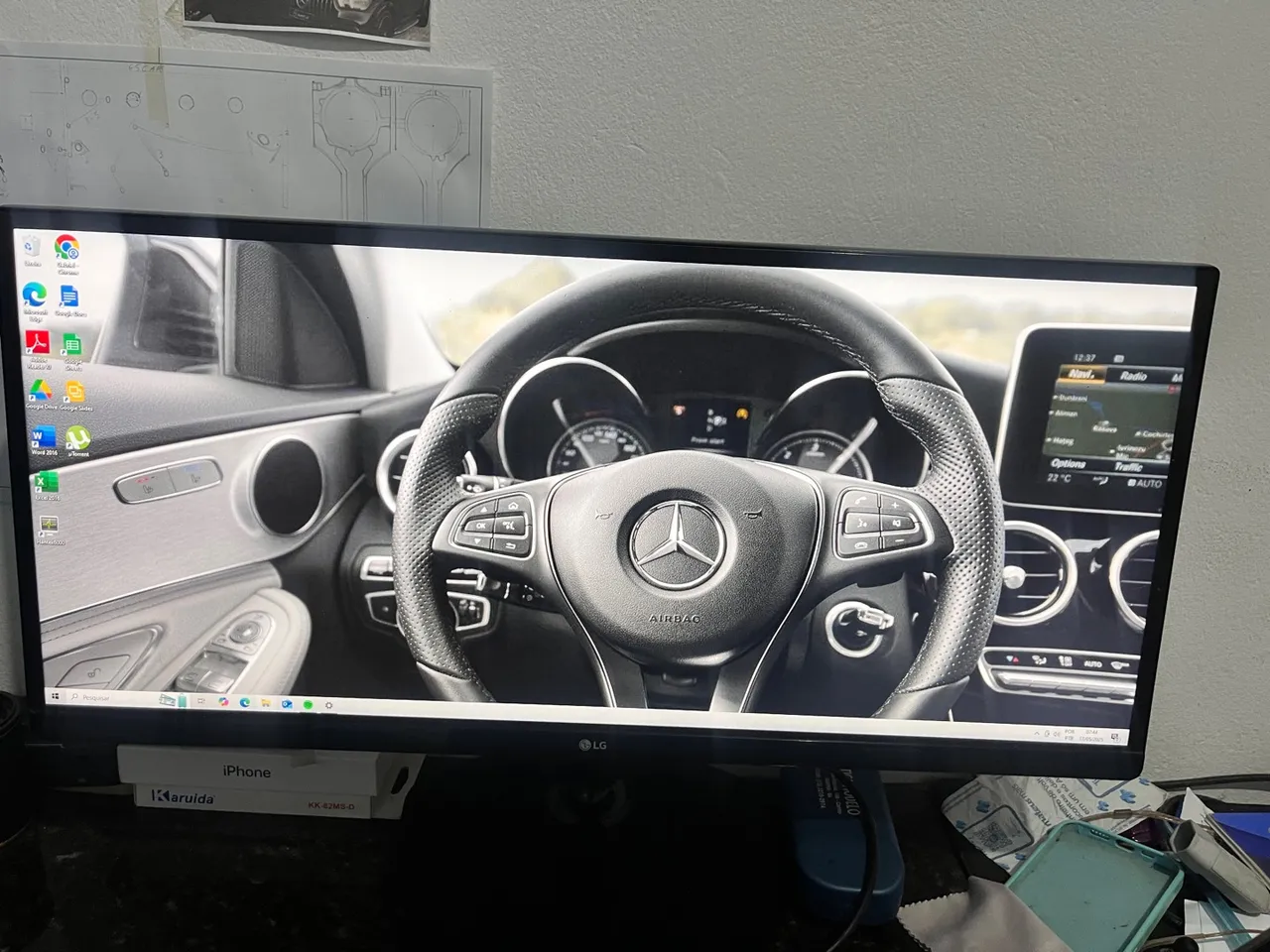 Monitor LG 1ms 25? ultrawide - Tela Impecável