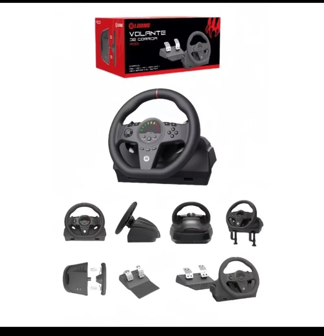 Volante com pedal
