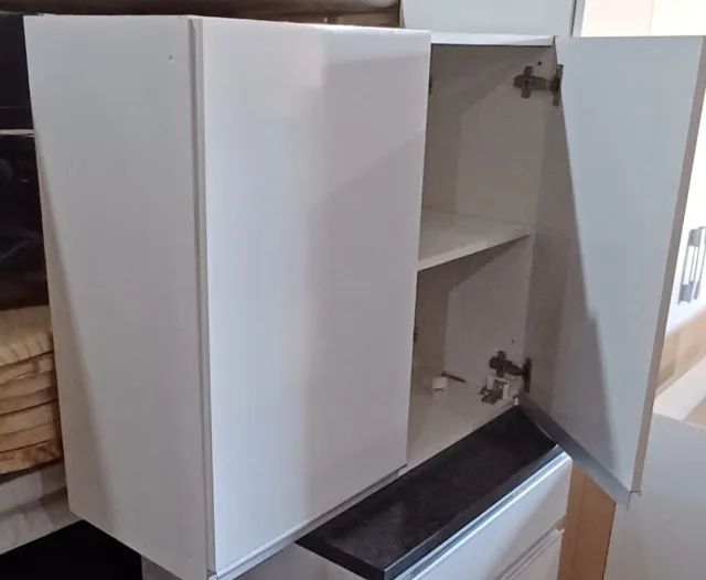 Armário aéreo de mdf, com 2 portas, branco. - Foto 2