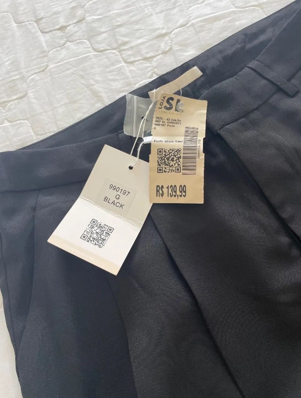 Calça de alfaiataria preta NOVA  - Foto 2