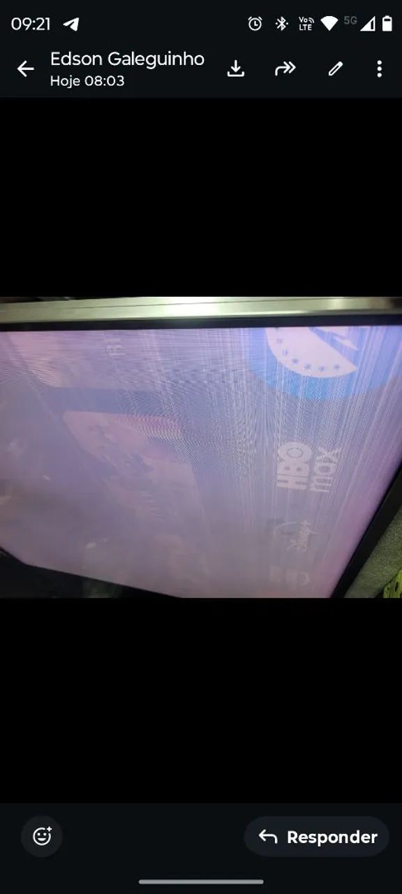 Tv TCL mini-led com problema na tela.
