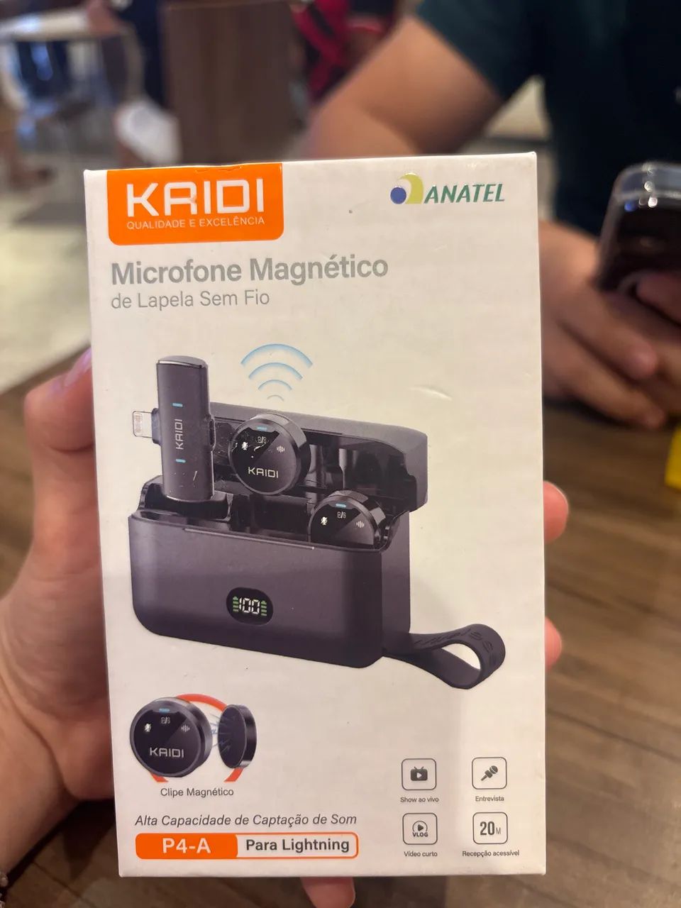 KRIDI Microfone Lapela sem fio