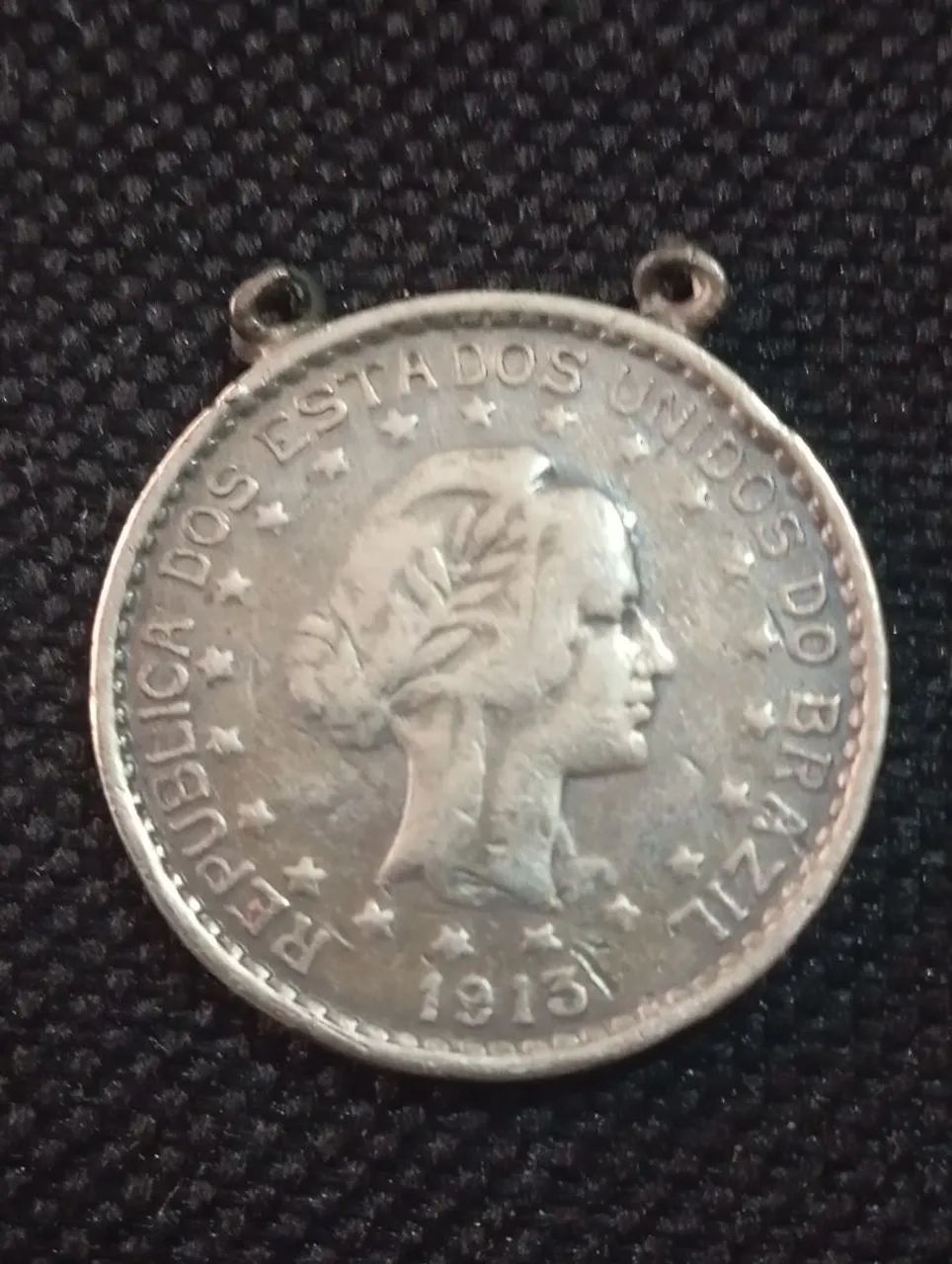 Moeda Prata 500 Réis 1913