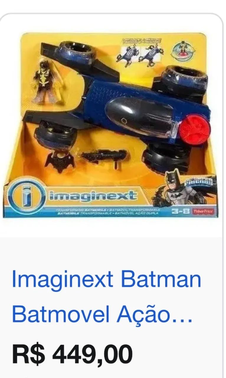 Brinquedo imaginext BATMÓVEL  - Foto 5