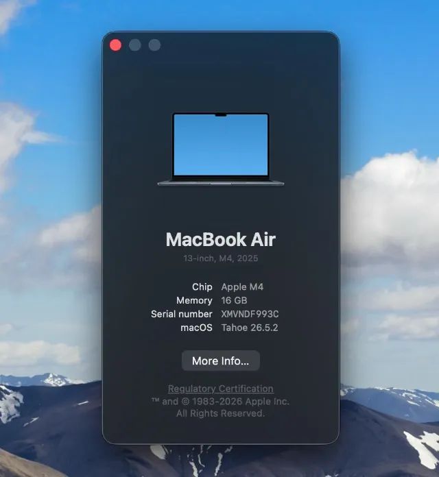 MacBook Air M4 13", 16 GB RAM e 256 GB SSD - Foto 5