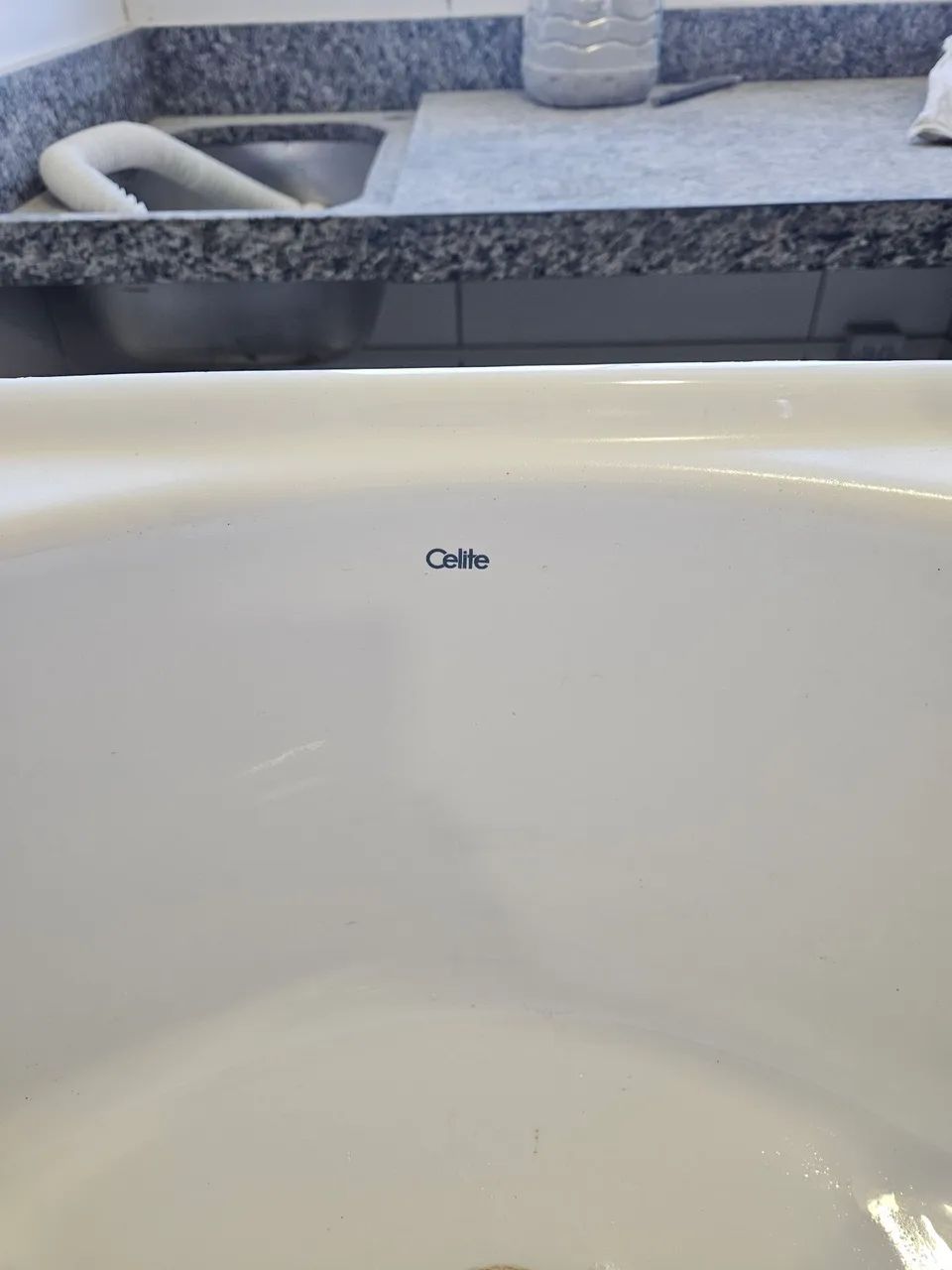 Tanque de Louça com Mesa Branco Celite (NOVO) - Foto 3