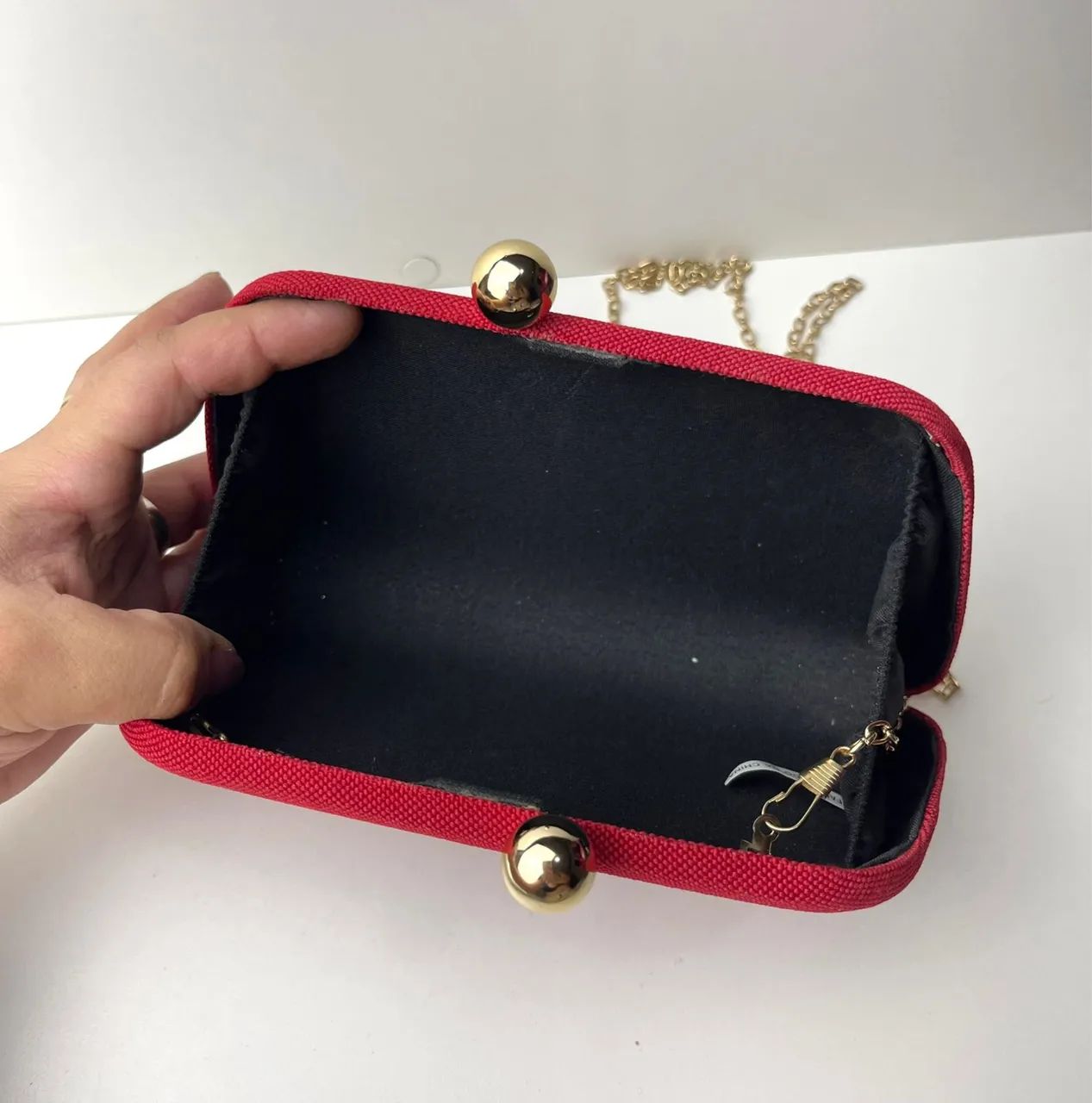 Bolsa Clutch vermelha  - Foto 5