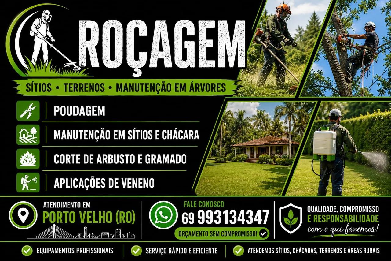 Roçadores em ação 