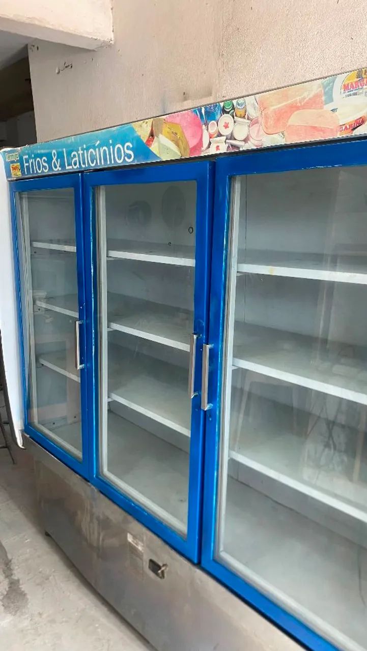 Expositor auto serviço 3 portas laticínios e bebidas  - Foto 2