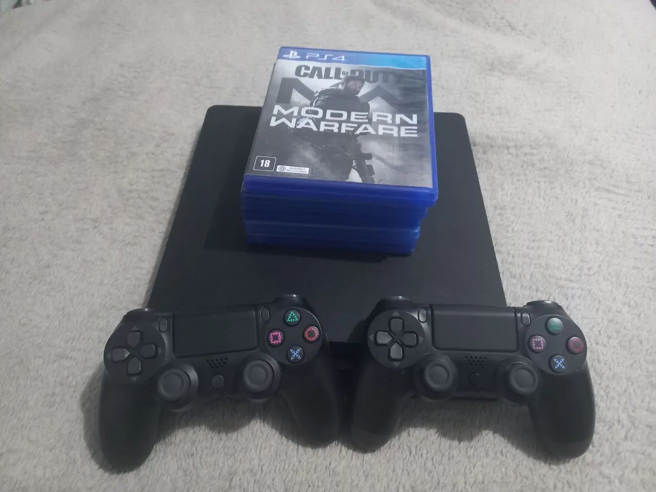 PS4 1TB, 2 Controles e 5 Jogos | Preço pode ser negociado 