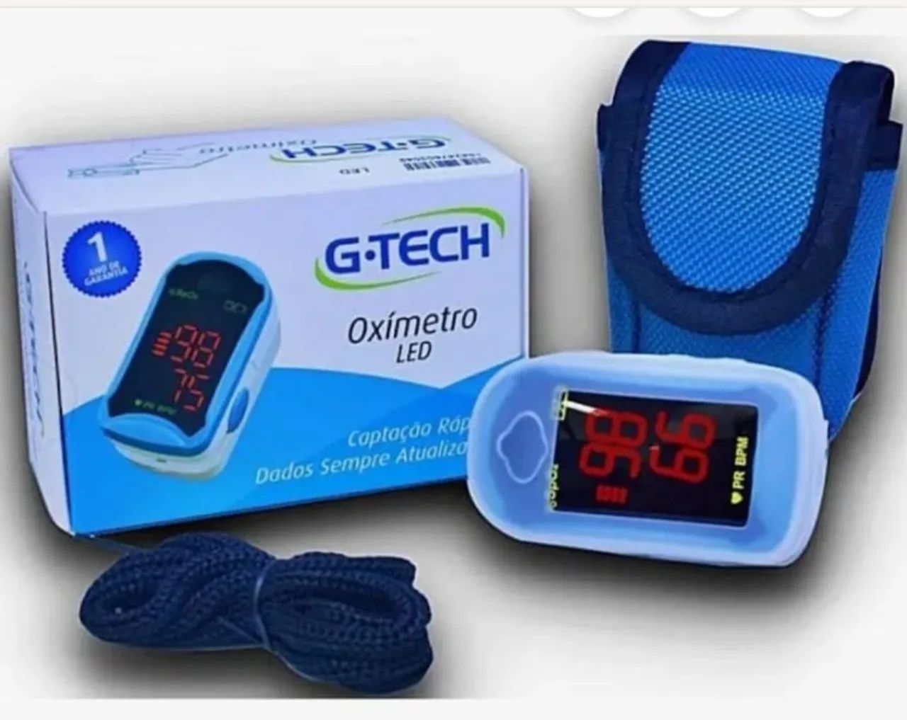 Oxímetro de dedo novo GTech 