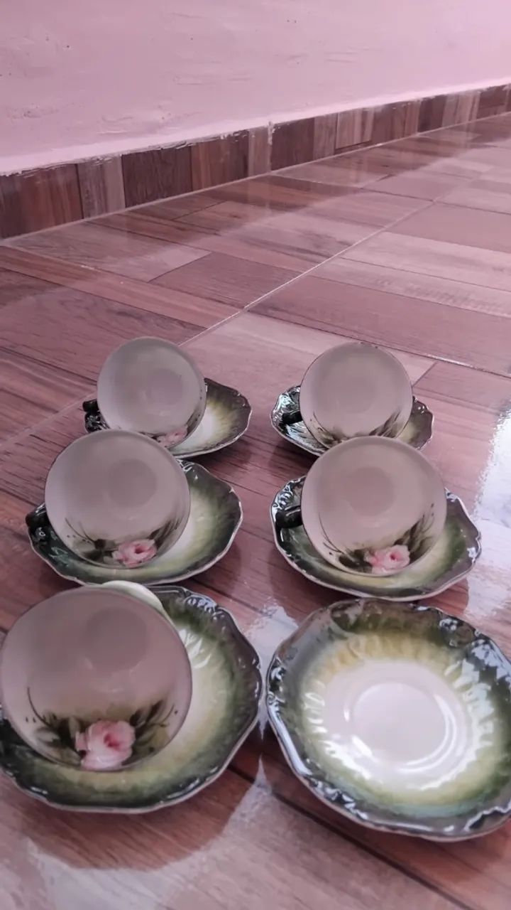 5 xícaras de café porcelana  - Foto 2