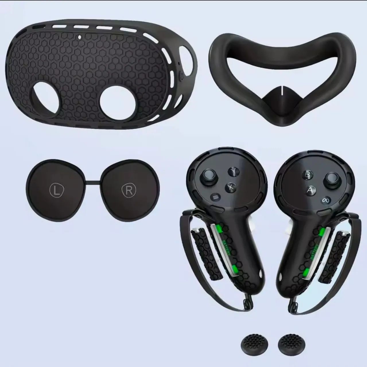 Protecoes silicone Meta quest 3s KIT COMPLETO !!