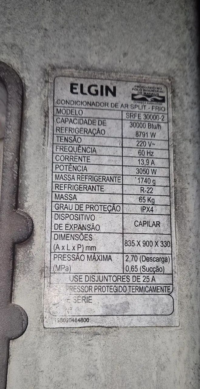Ar condicionado 30000 btu elgin - Foto 5
