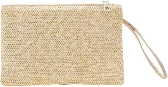 bolsa feminina de palha clutch - Foto 4