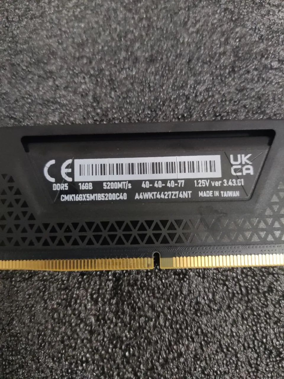 Memoria RAM Corsair Vengeance 16GB DDR5 5200MHz CL40 (Preta) - Foto 2