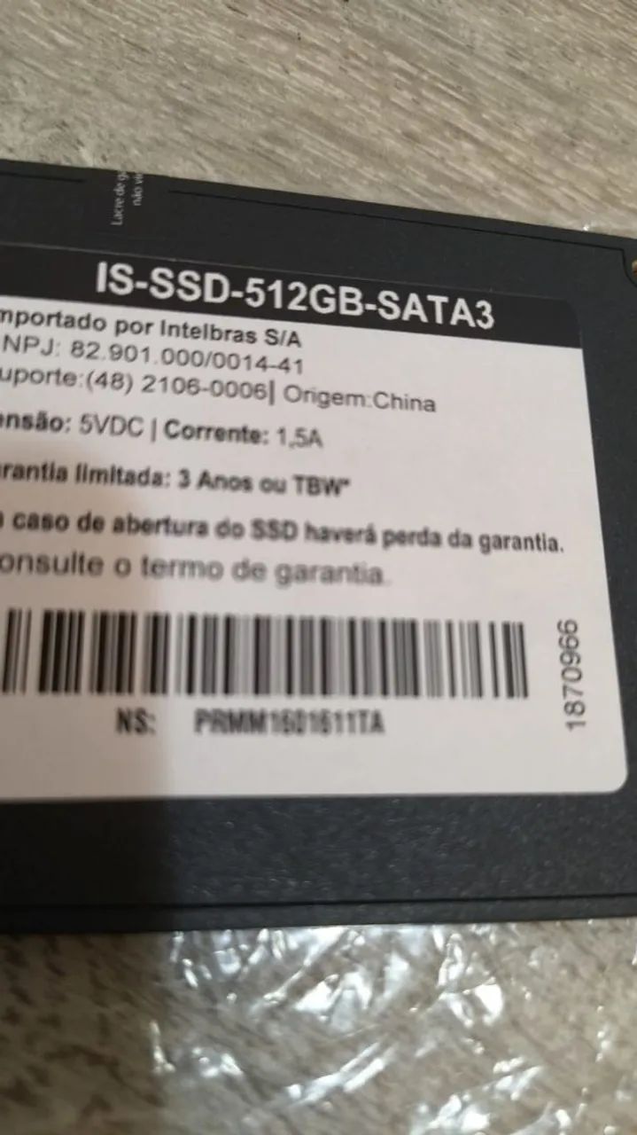 Ssd intelbras 512GB  - Foto 2