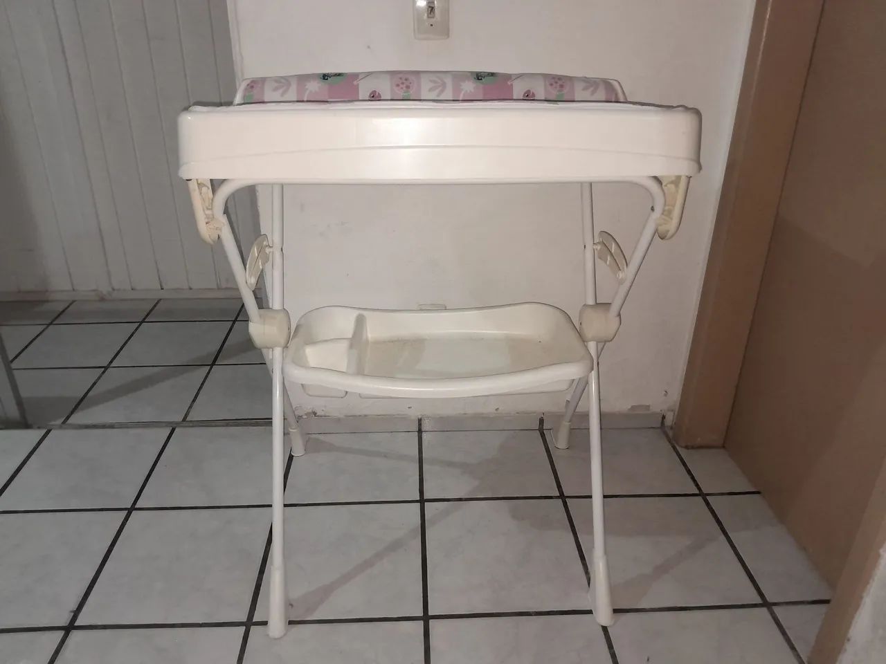 Trocador de bebe rosa  - Foto 2