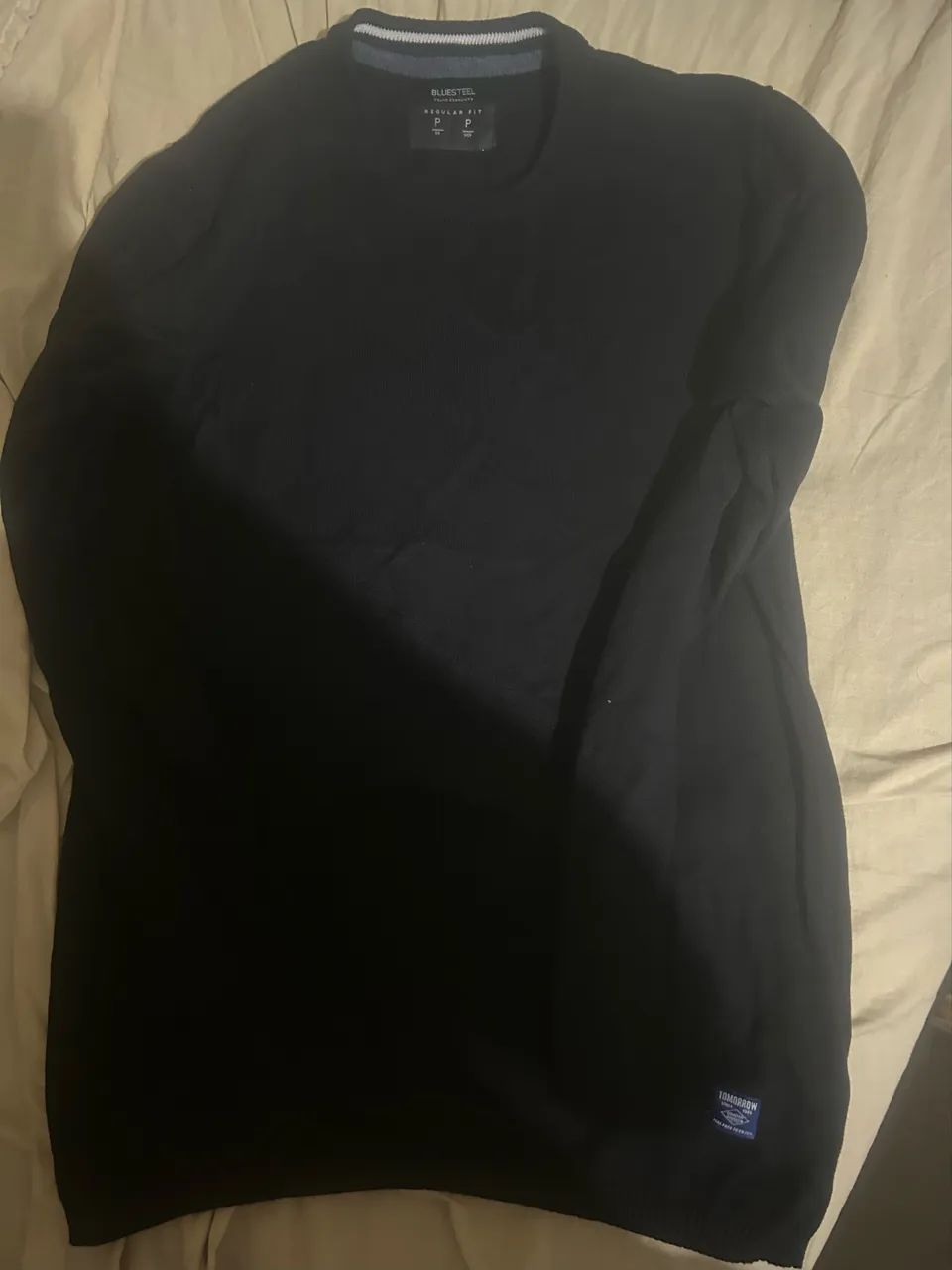 camiseta manga longa, preta. Nova. - Foto 2