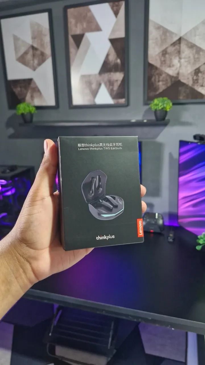 Fone Gamer Lenovo GM2 Pro Bluetooth 5.3 - Sem Delay (Preto)