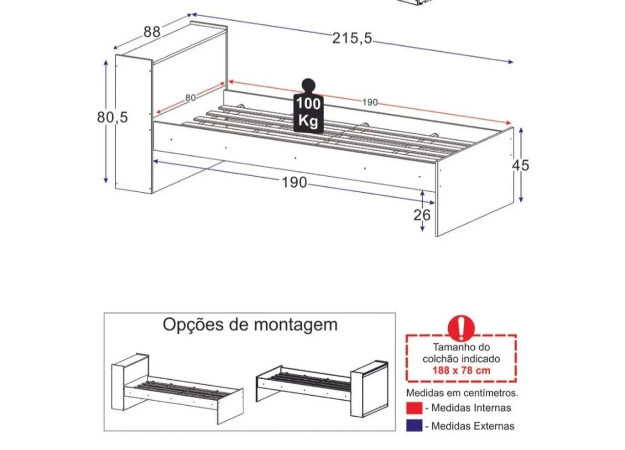 Cama solteiro - Foto 3