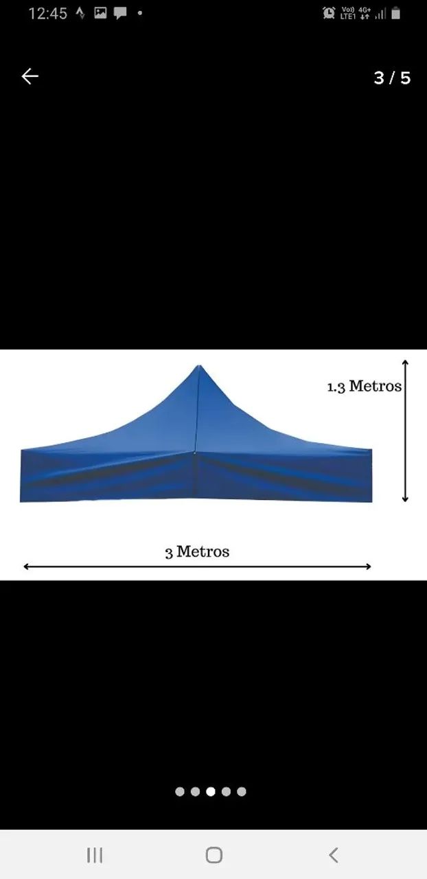 Tenda para gazebo 