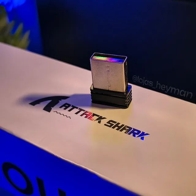 Mouse Gamer Sem Fio Attack Shark R1 Preto 18000 DPI Bluetooth e 2.4G - Foto 5