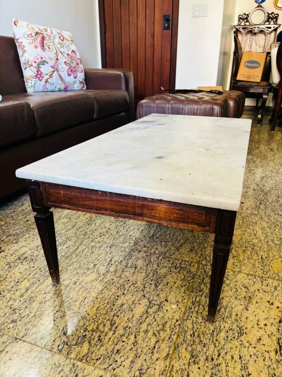 Mesa de centro com tampo em mármore  - Foto 4