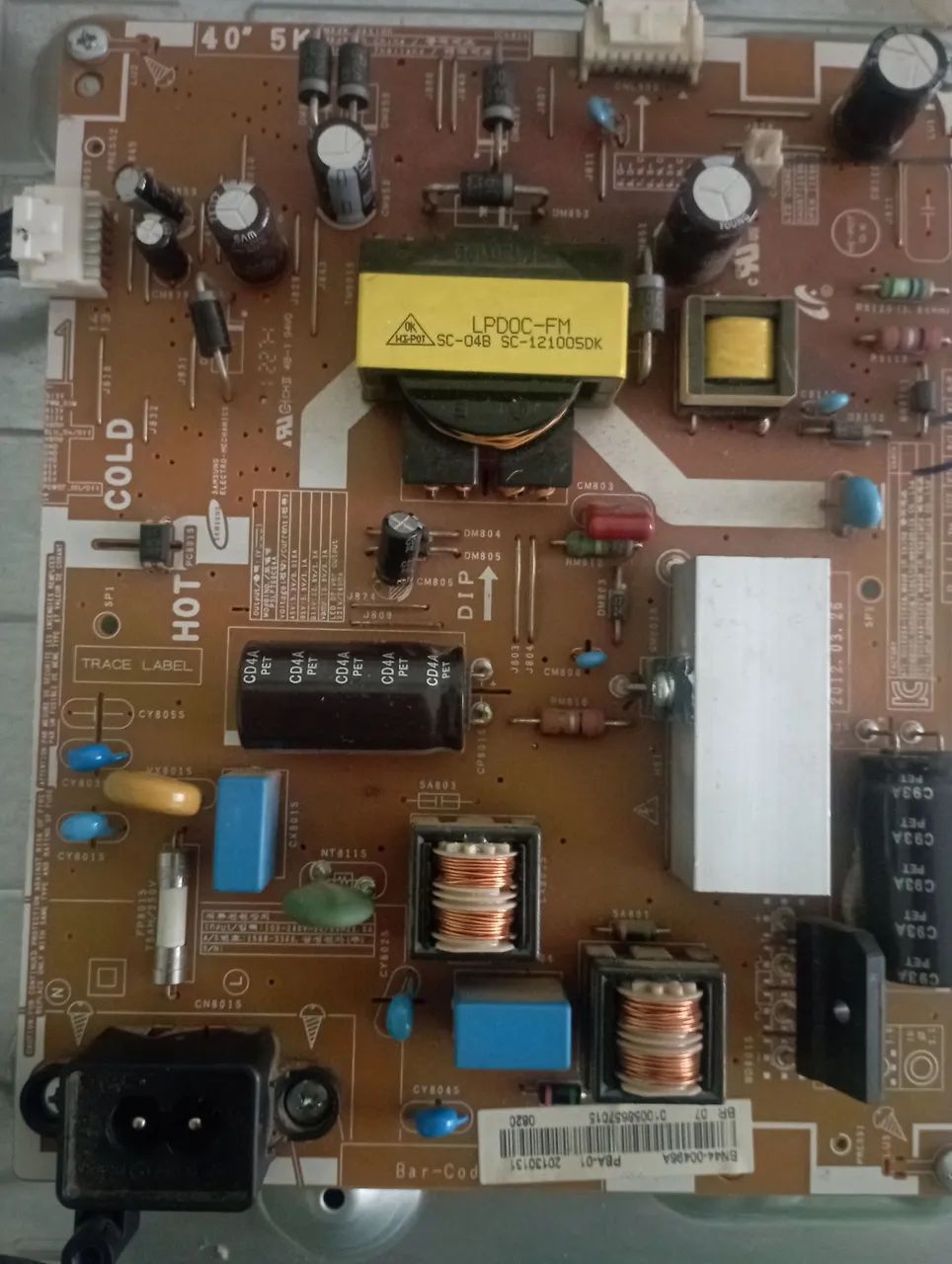 Placa fonte tv Samsung un39Eh5003g