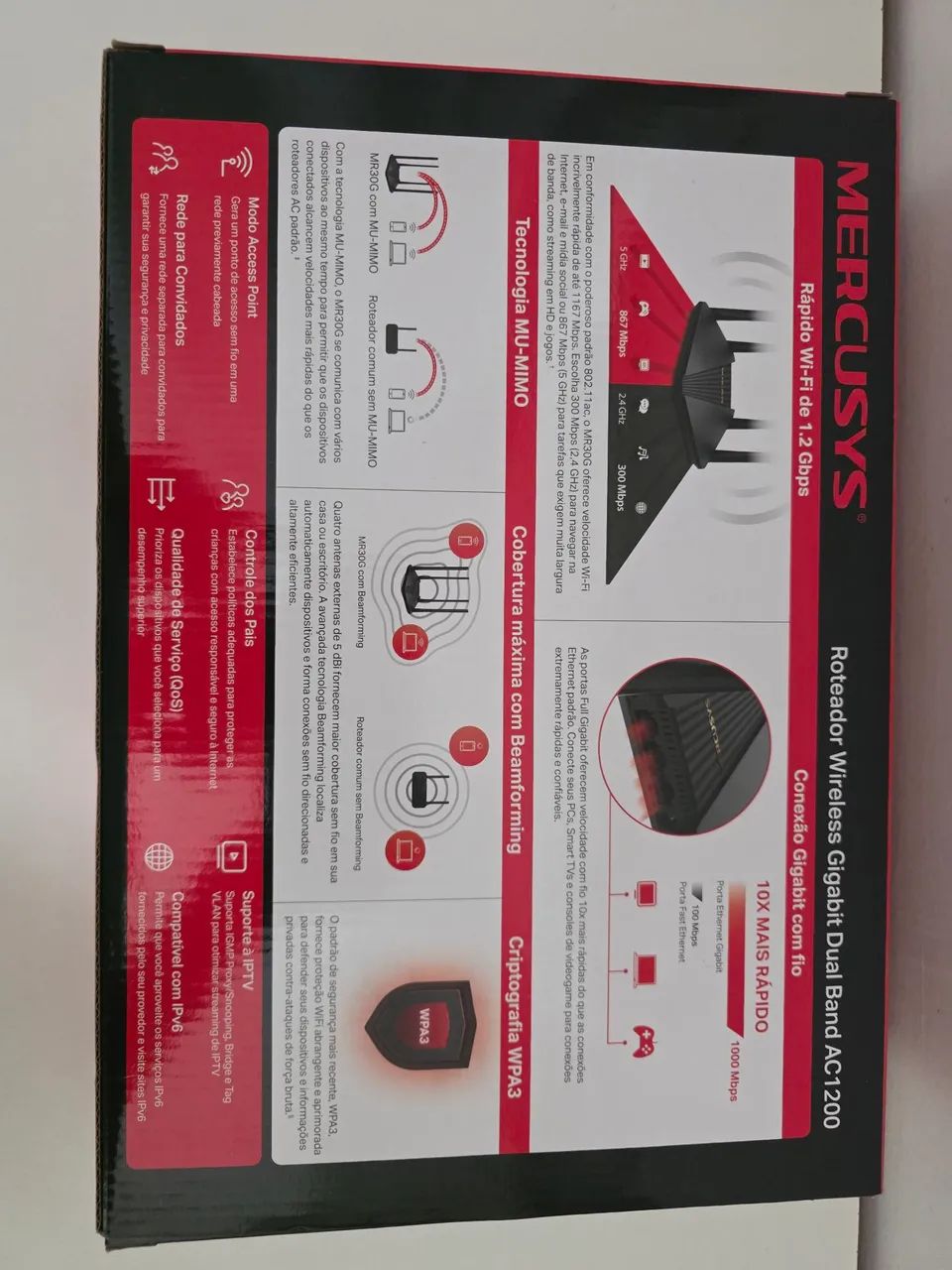 Roteador Mercusys AC1200 Gigabit - Foto 2
