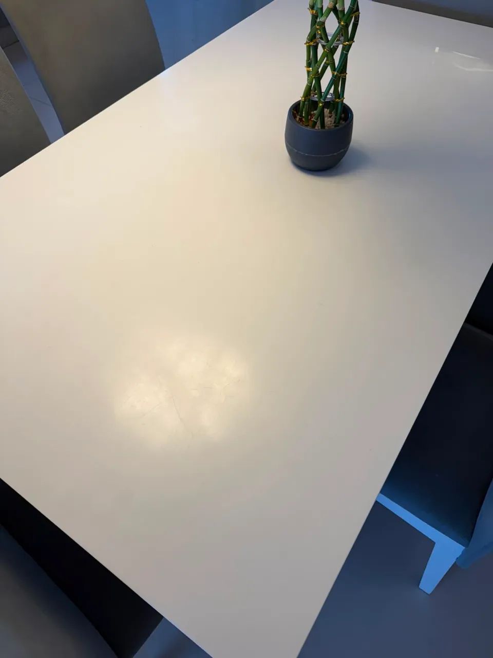Mesa em Laca branca perfeito estado - Foto 2