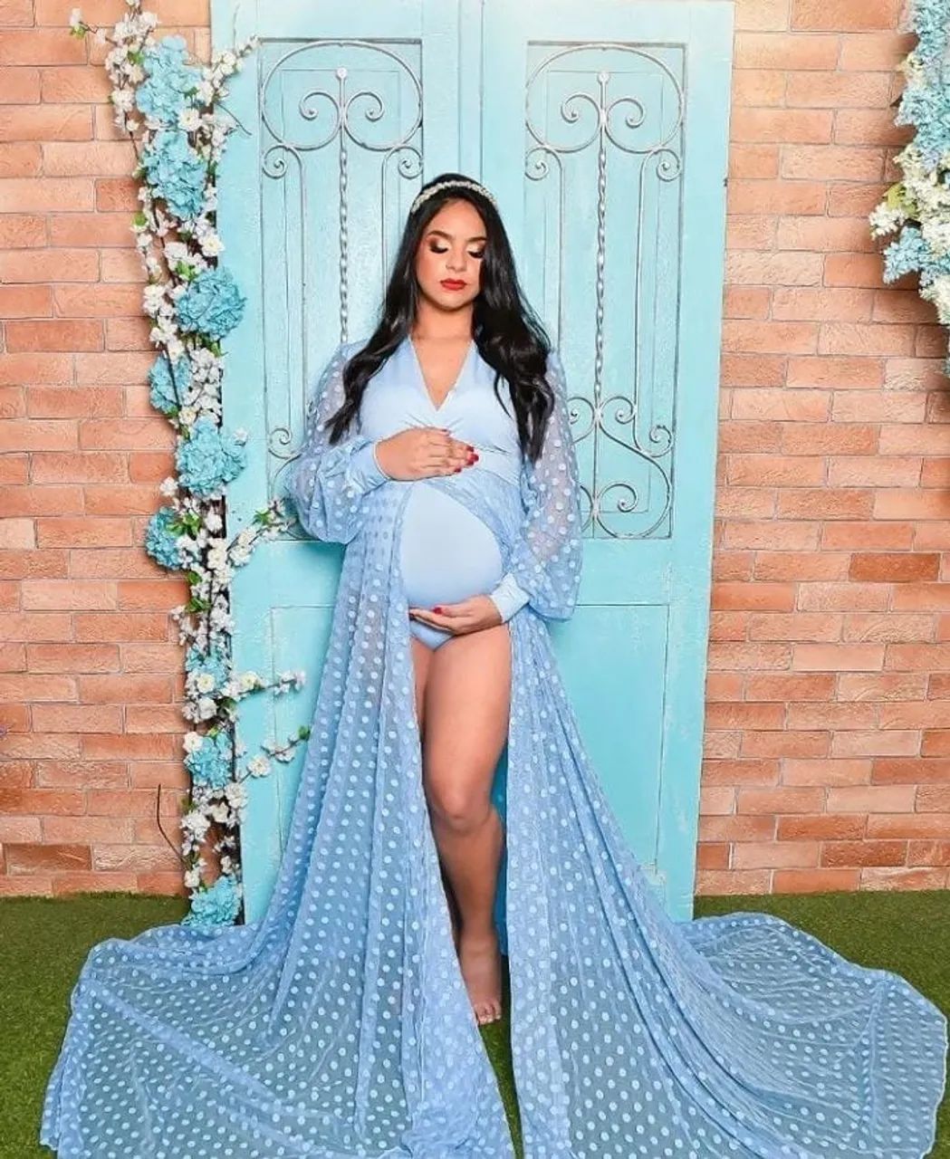 Porta linda Vintage azul Tiffany. Pode pintar de qualquer cor. 