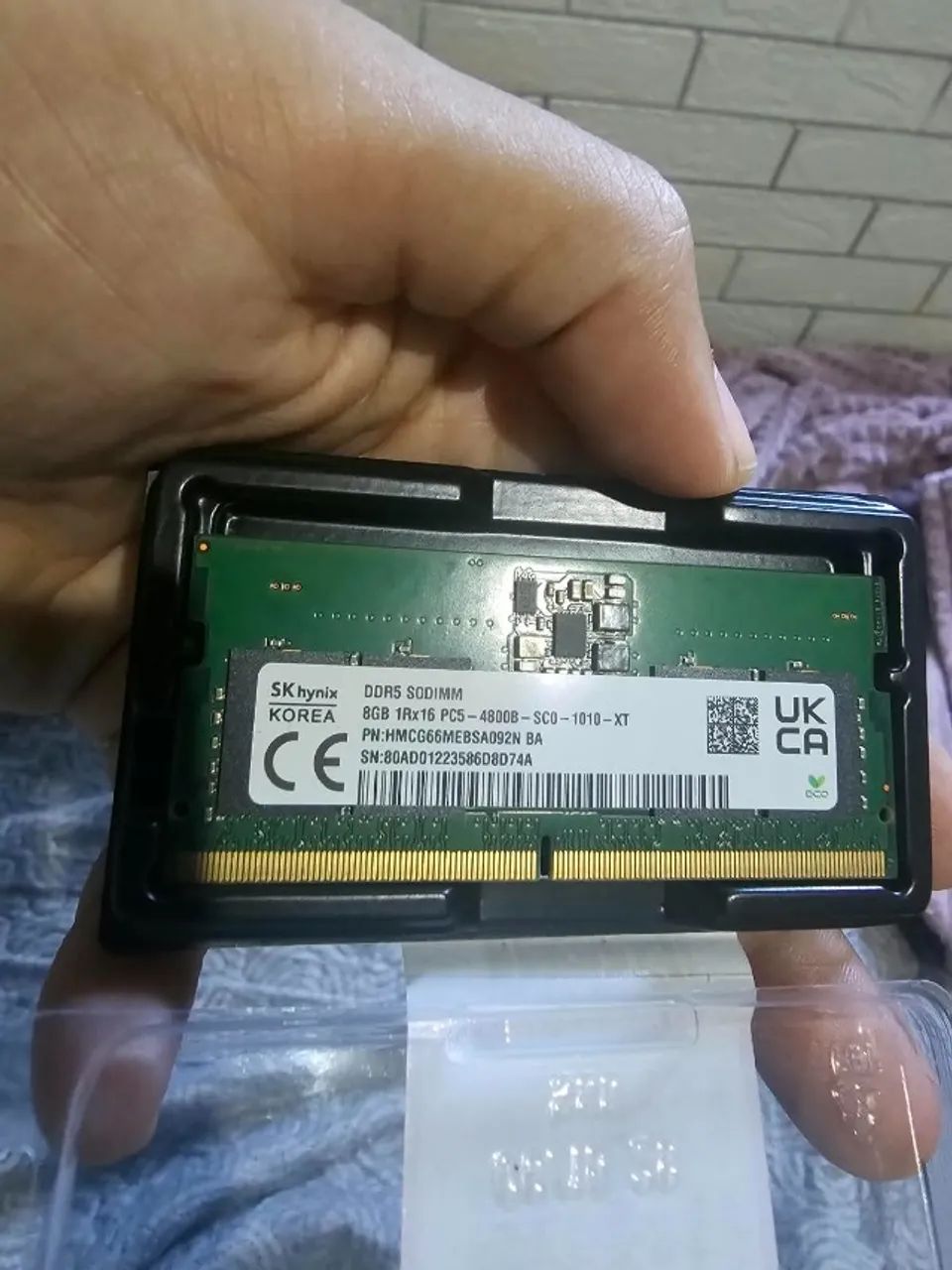 Memória RAM 8gb DDR5 4800mhz Notebook