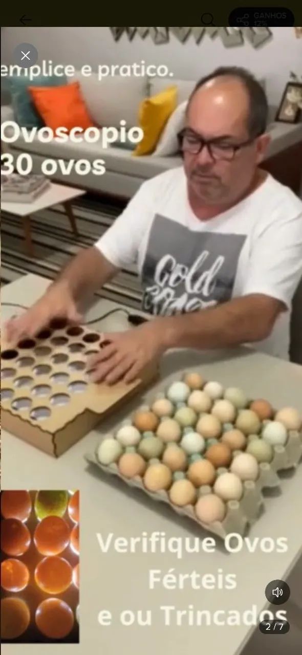 Ovoscópio para 30 ovos NOVO - Foto 2