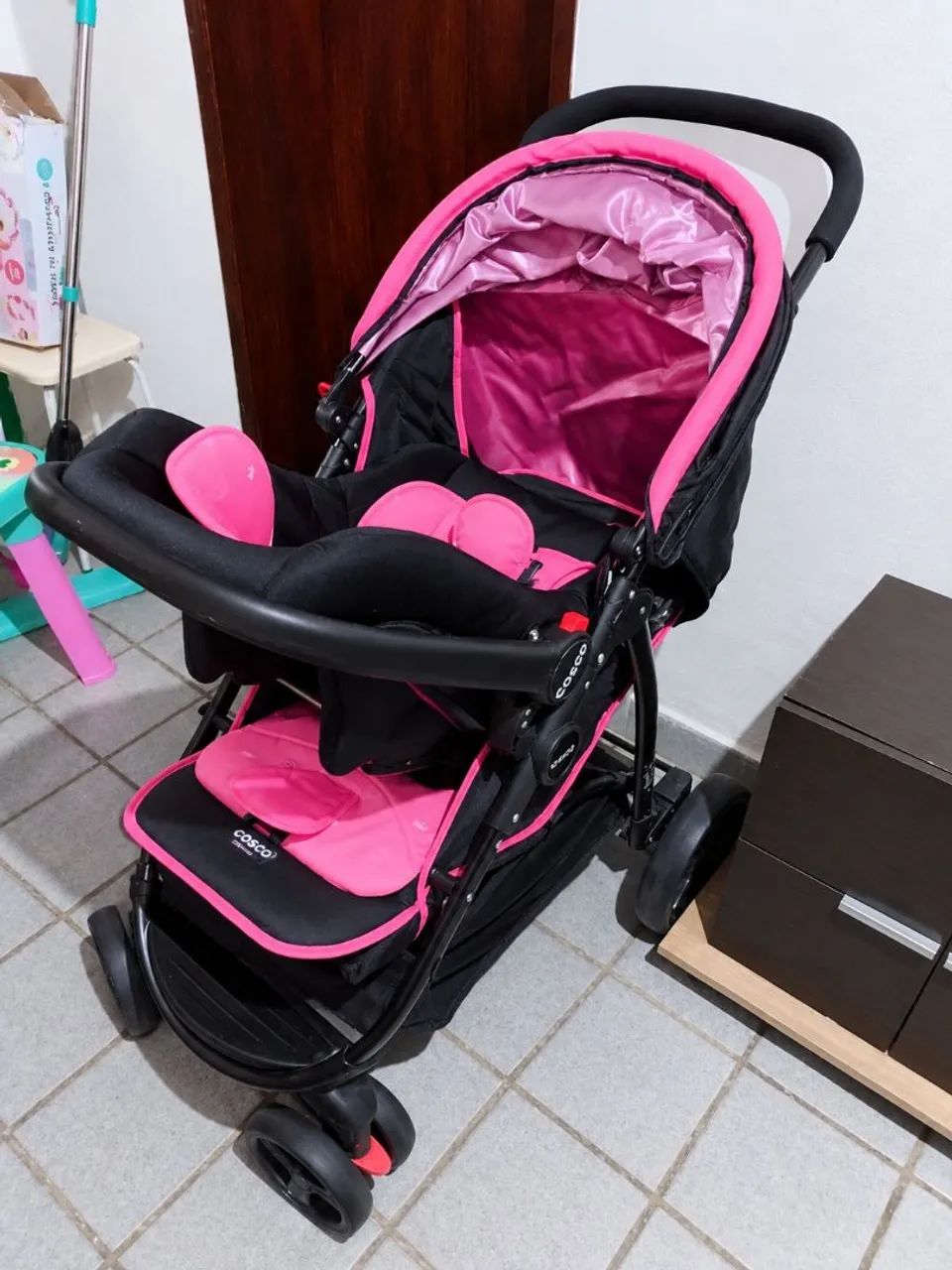 Carrinho com cadeirinha de bebê - Foto 4