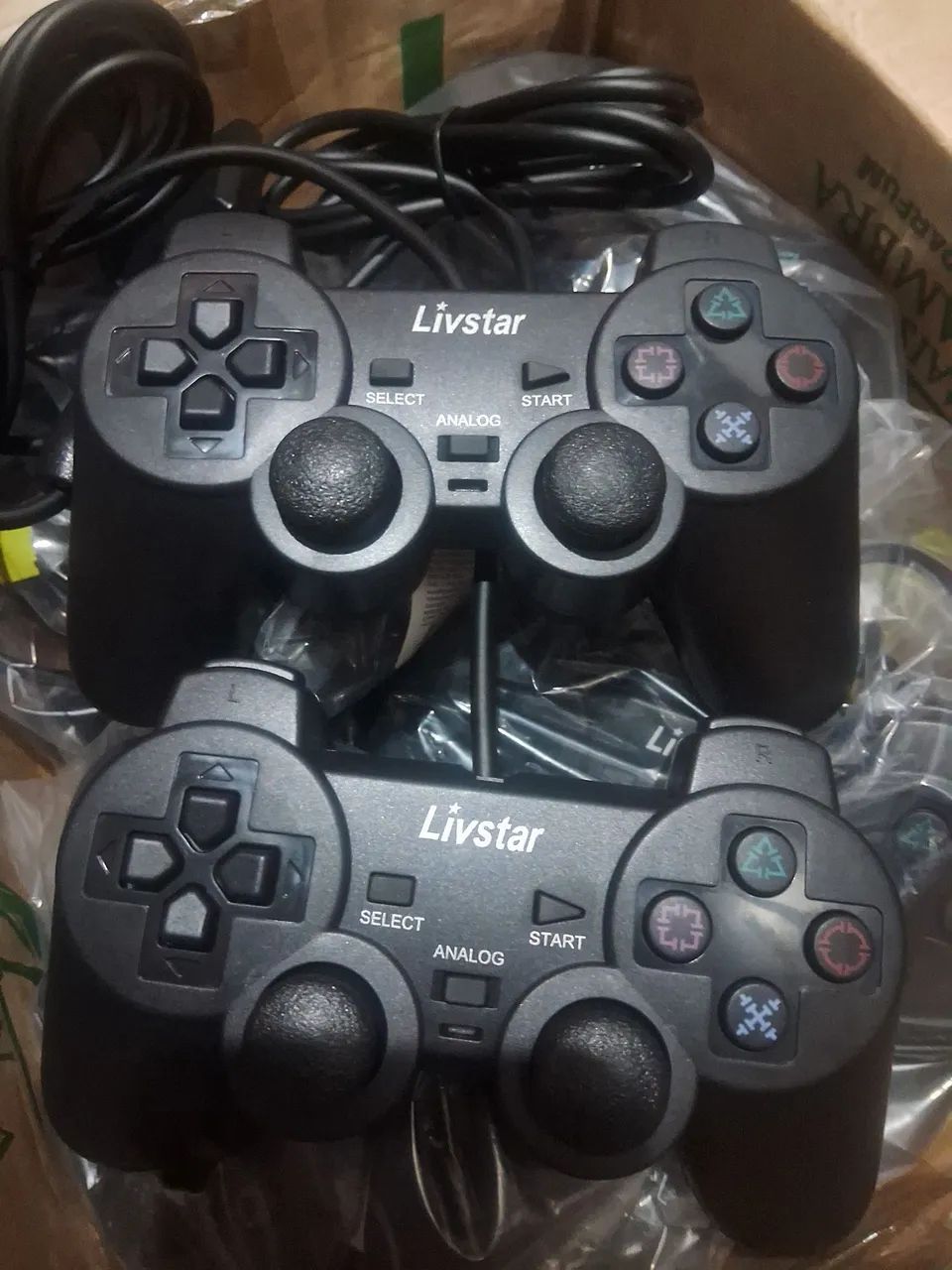 Kit 2 controles paralelo PlayStation 2 - Foto 2