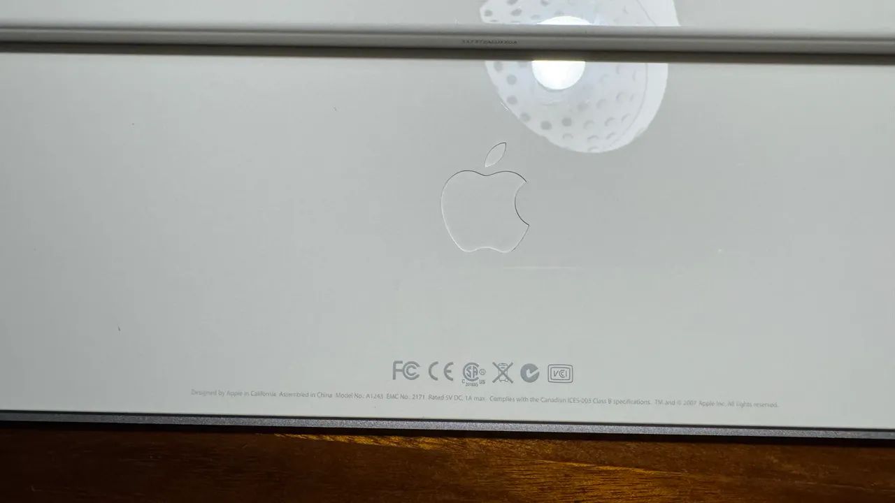 Teclado Apple Com Fio A1243 Original Slim Alum ínio **Perfeito - Foto 4