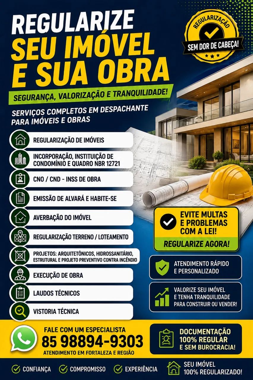 Despachante Regularização de Imóveis e Obras