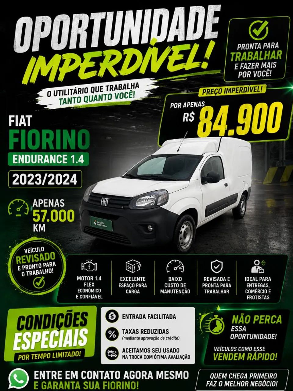 Fiat Fiorino Fiorino Endurance EVO 1.4 Flex 8V 2p 2024
